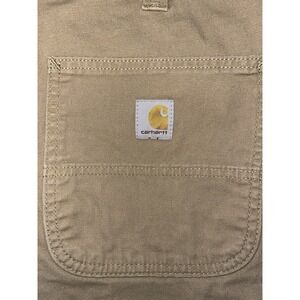 Carhartt Rugged Flex Relaxed Fit Canvas 5 Pocket Work Pant Mens34x30 Light Brown